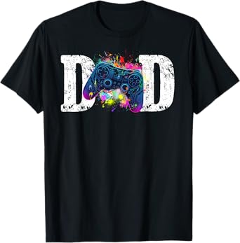 Dad Of the Birthday Gamer Funny Birthday Gaming T-Shirt