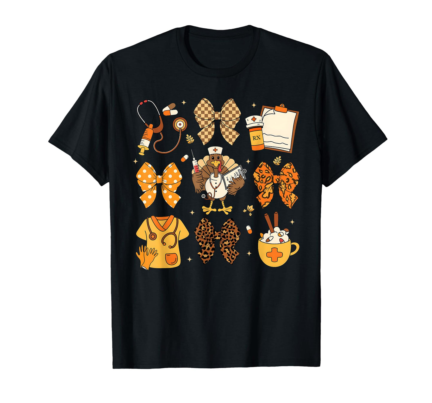 Nurse Life Coquette Bow Fall Autumn Pumpkin Spice Women T-Shirt