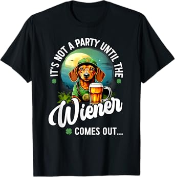Dachshund Irish Beer Wiener Dog St. Patrick's Day T-Shirt