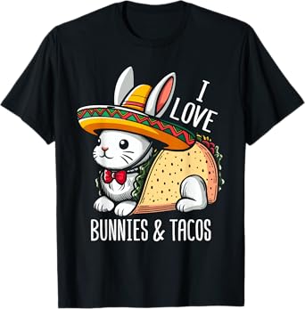 Taco Bunny Taco Love Rabbit T-Shirt