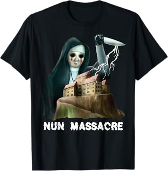 Nun Massacre Survival Horror Game Maniac T-Shirt