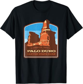 Vintage Palo Duro Canyon State Park Texas Travel Souvenir T-Shirt