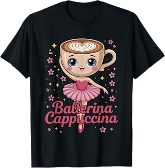 Ballerina Cappuccina - Italian Brainrot Meme Brainrot Meme T-Shirt