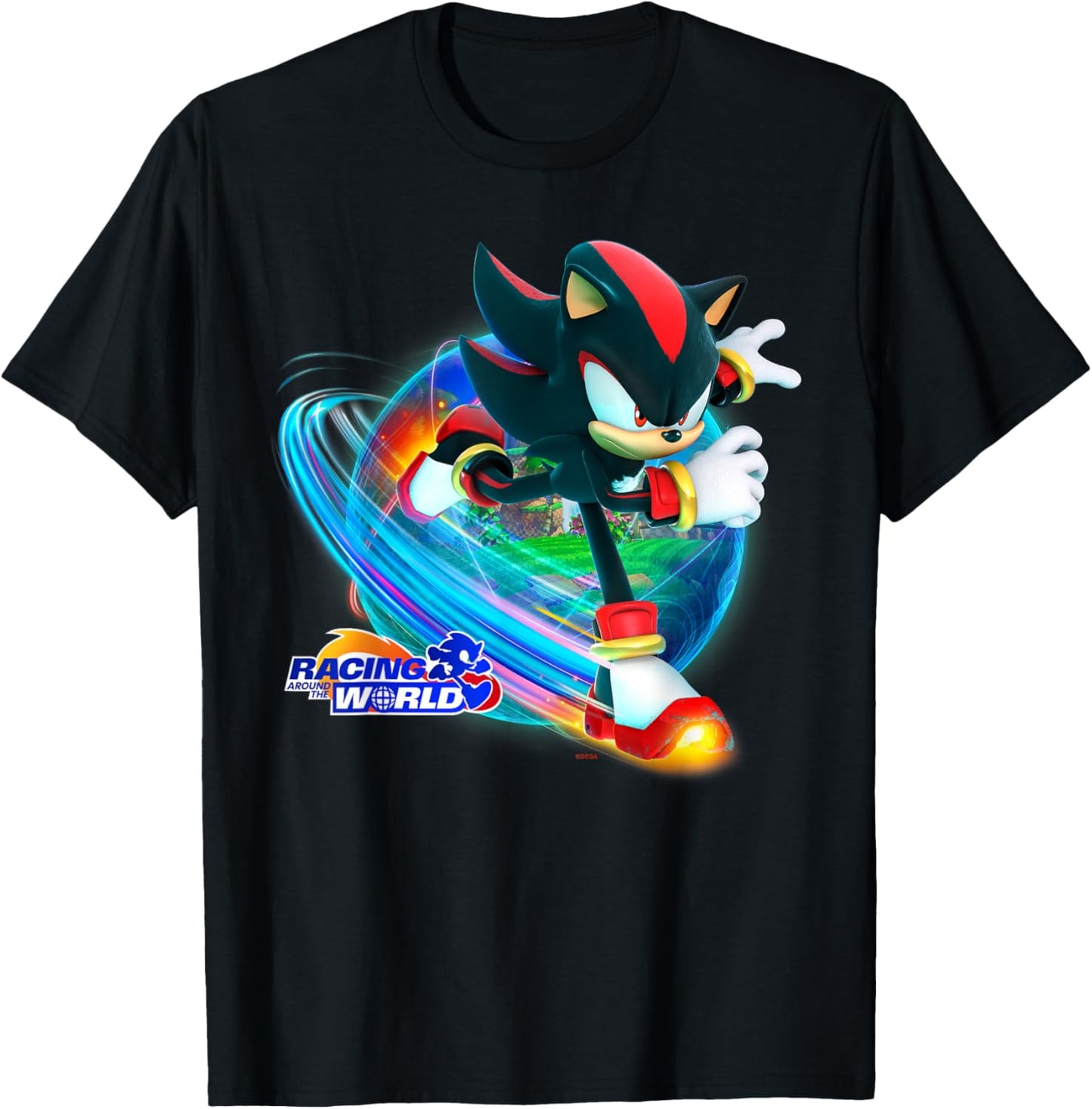 Sonic the Hedgehog - Racing Around the World Shadow T-Shirt