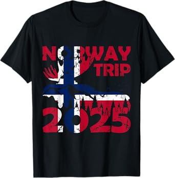 Norway Trip 2025 Flag Norway T-Shirt