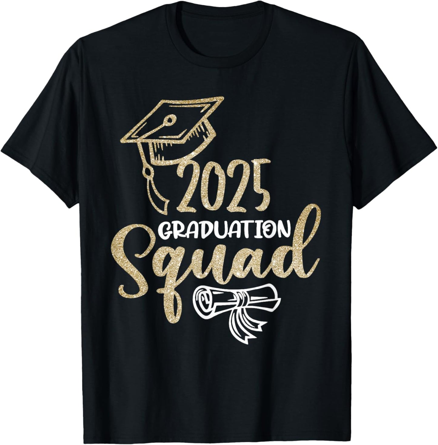 2025 Graduation Squad Class of 25 High school college Grad T-Shirt