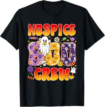 Hospice Boo Crew Hospice Nurse Funny Halloween T-Shirt