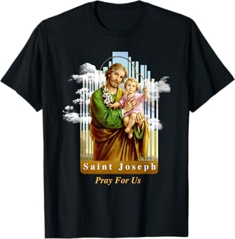 Saint Joseph Catholic Church St. Joseph With Infant Jesus T-Shirt