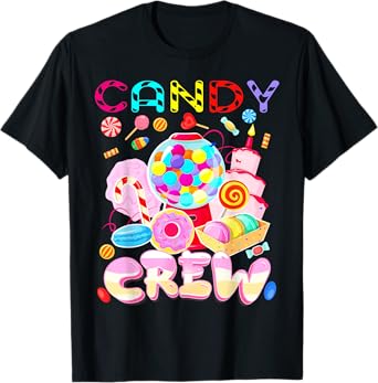 Candy Land Candy Crew Party Halloween Costumes Adult Women T-Shirt