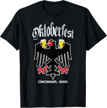 Cincinnati Oktoberfest German Eagle Drinking Buddy T-Shirt