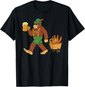 Sasquatch Oktoberfest Beer Festival Prost Funny Oktoberfest T-Shirt