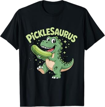 Pickle Dinosaur T-Rex Dill Cucumber Pickling Funny Pickle T-Shirt