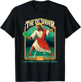 Christian Pickleball Jesus OG Server Religious Player T-Shirt