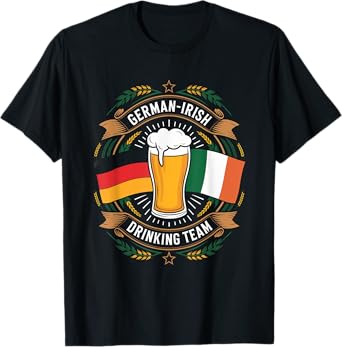 German Irish Flag Drinking Team T-Shirt