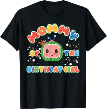 Daddy Mommy Of The Birthday Girl Melon Family Matching Funny T-Shirt