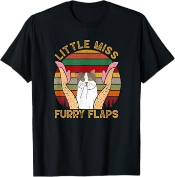 Funny Little Miss Furry Flaps Inappropriate Adult Joke Women T-Shirt
