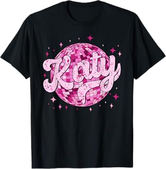 Retro Katy First Name I Love Katy Groovy 80's Vintage T-Shirt