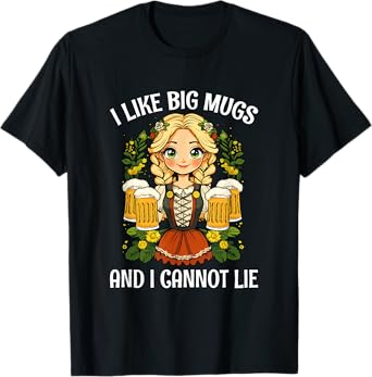 I Like Big Mugs Oktoberfest Bavarian Munich Beer Festival T-Shirt