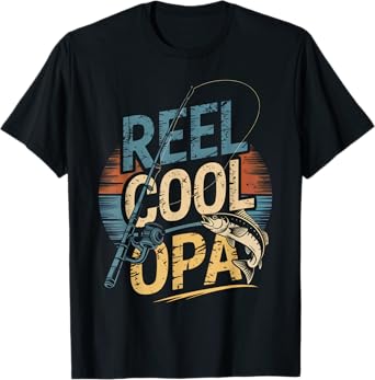 Funny Fishing Vintage Reel Cool Opa T-Shirt