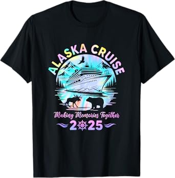Alaska Cruise 2025 Matching Family Friends Group Adventure T-Shirt