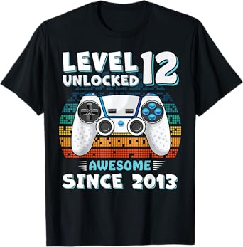 12 Year Old BDay Decorations Son Boy 12yr 2013 12th Birthday T-Shirt