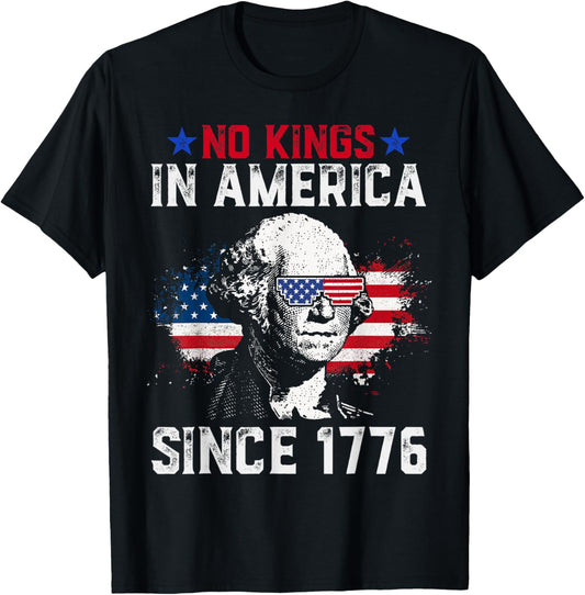 No Kings in America Since 1776 Vintage Distressed 86 47 8647 T-Shirt