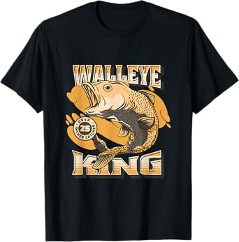 Walleye King Over 25 Inches Catcher T-Shirt