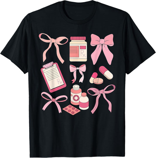 Coquette Pharmacy Tech CPhT Certified Pharmacy Technician T-Shirt