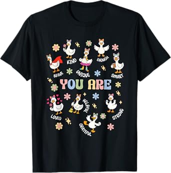 Silly Goose You are Kind Back to School Goose for Teachers T-Shirt