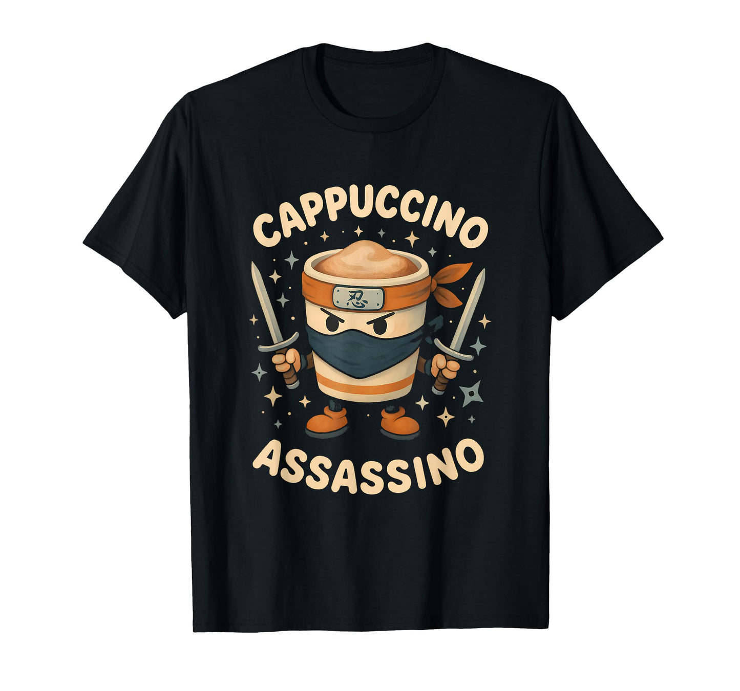 Cappuccino Assassino Funny Meme Coffee Italian Brainrot T-Shirt