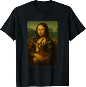 Mona Lisa Goat Funny Gift For Men Women Boys Girls Kids T-Shirt
