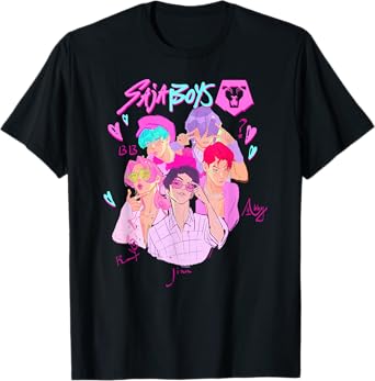 KPop Demon Hunters Saja Boys Heartthrob Officially Licensed T-Shirt