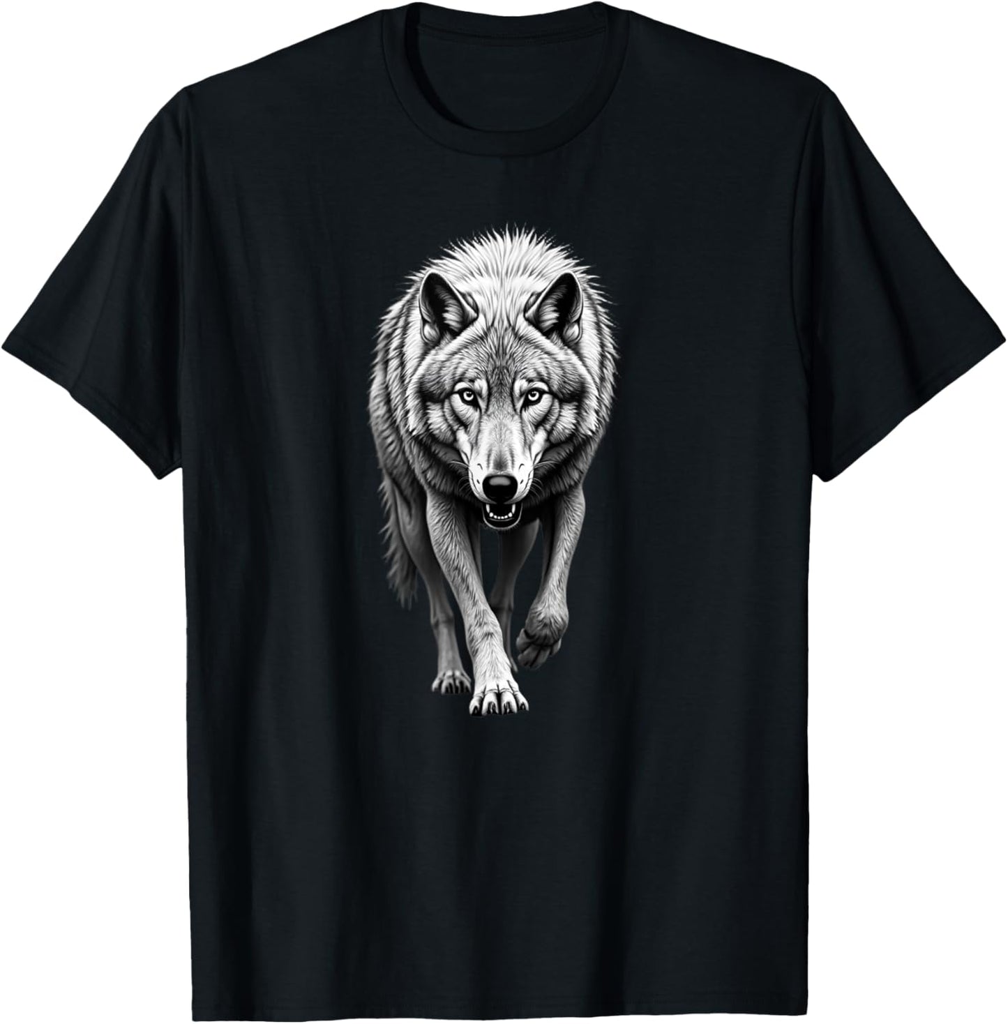 Father’s Day Animal lover wolf Family Protector Style dad T-Shirt