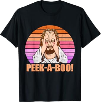 Funny Peek-A-Boo Jesus Looking Vintage Quote T-Shirt