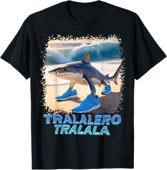 Tralalero Tralala Italian Brainrot Meme T-Shirt
