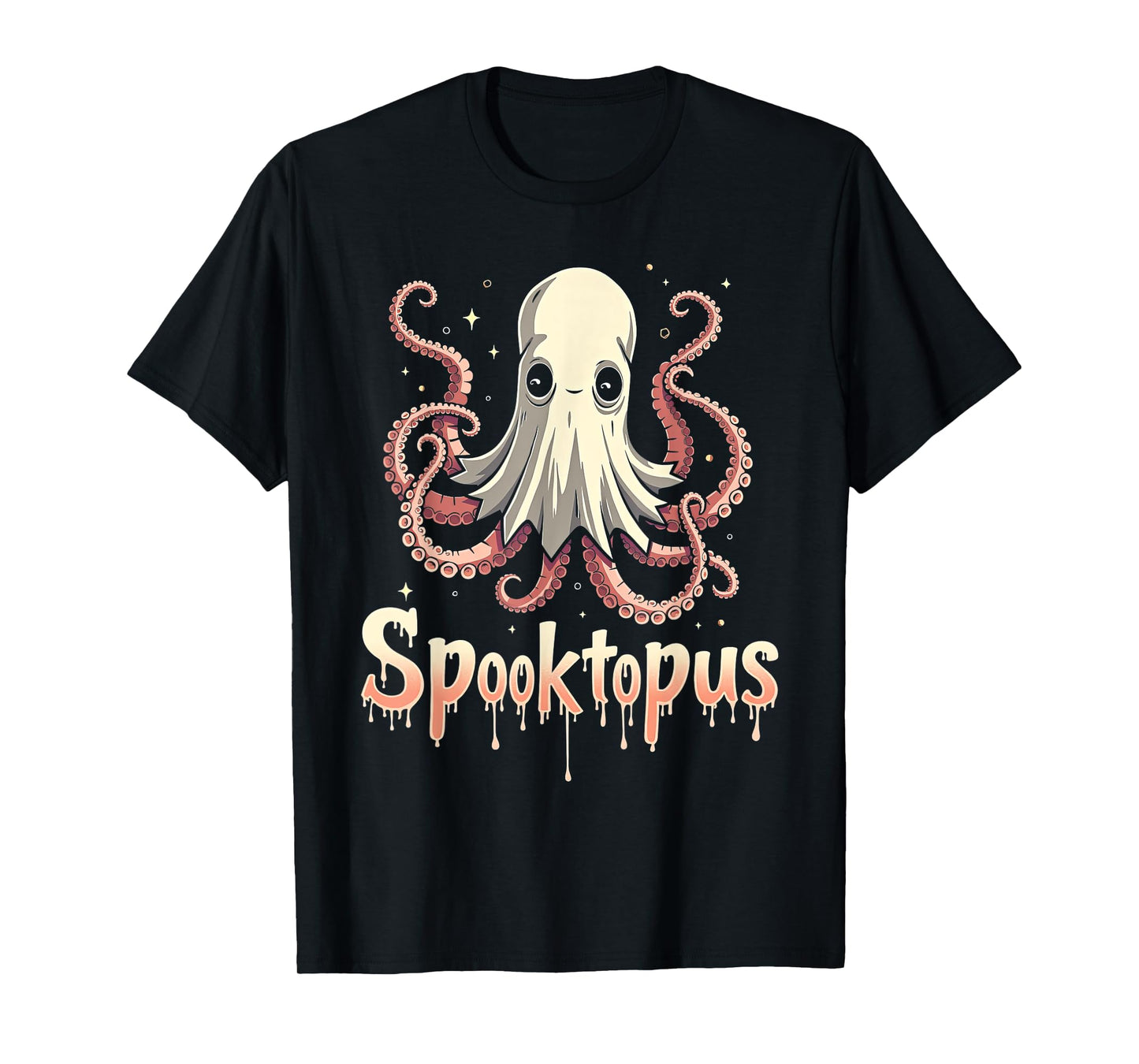 Spooktopus Funny Octopus Spooky Halloween Ghost T-Shirt