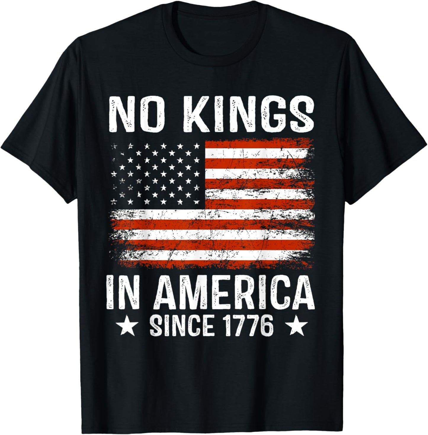 No Kings In America Since 1776 Patriotic Usa 4th Of July T-shirt