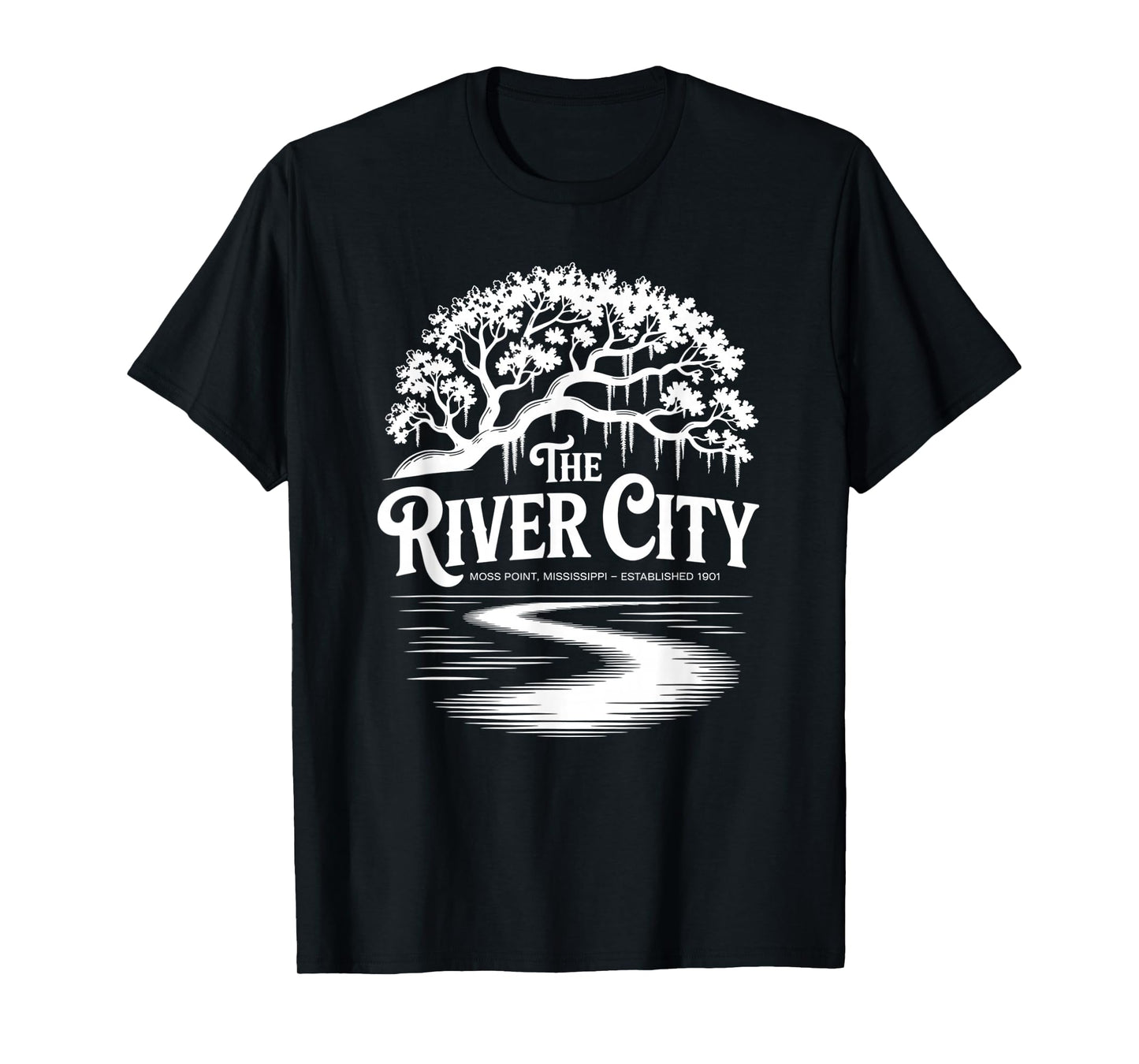 The River City Moss Point Live Oak est. 1901 T-Shirt