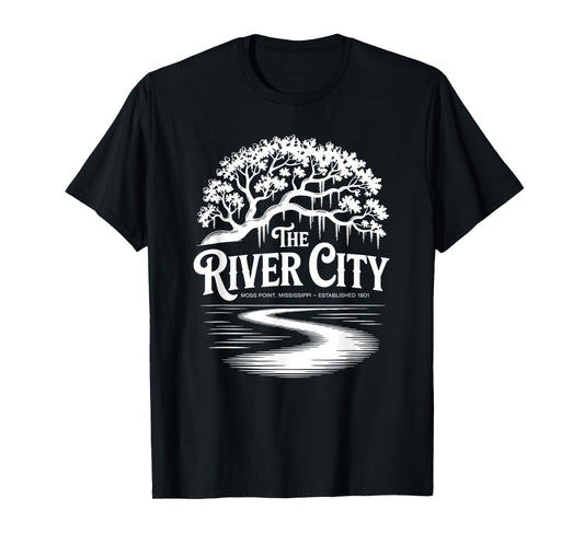 The River City Moss Point Live Oak est. 1901 T-Shirt