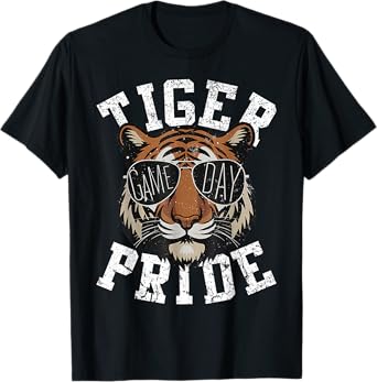 Retro Vintage Tiger Pride Tiger Mascot School Sports Team T-Shirt