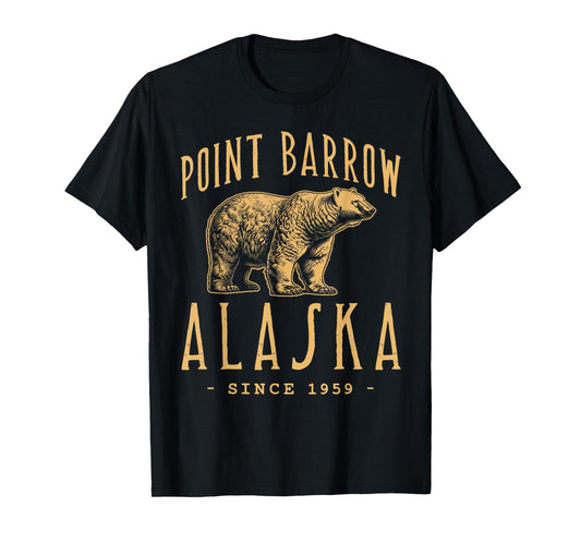 POINT BARROW, ALASKA POLAR BEAR WILDLIFE T-Shirt