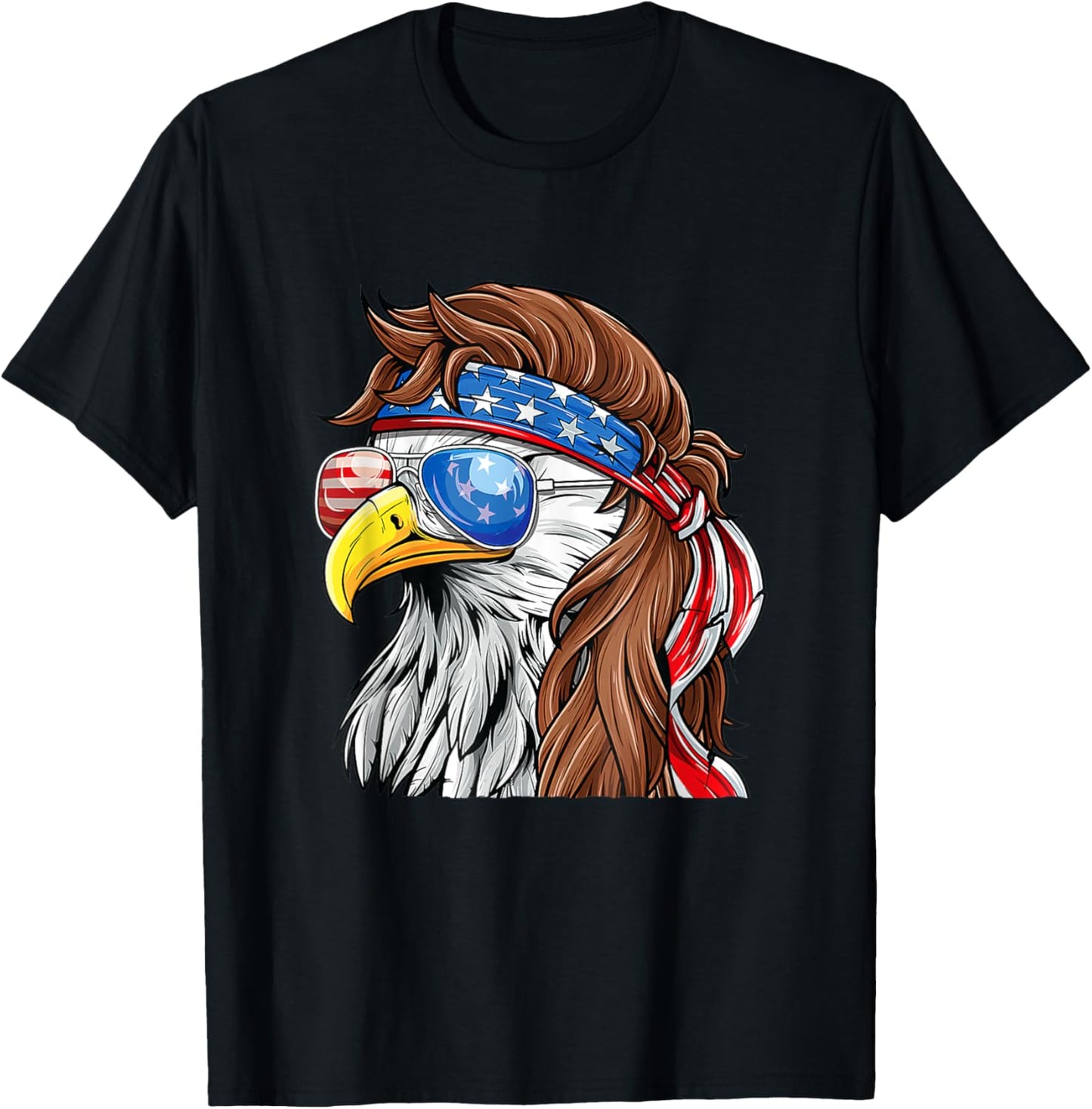 American Flag Bald Eagle Patriotic Eagle 4th Of July Usa T-shirt