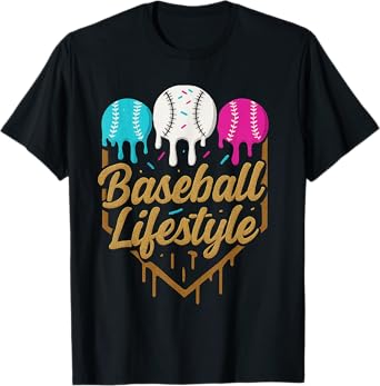 Baseball Lifestyle 101 Apparel Youth Baseball Drip Icecream T-Shirt