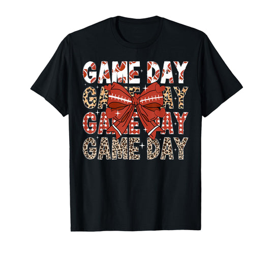 Game Day Football Game Day Coquette T-Shirt