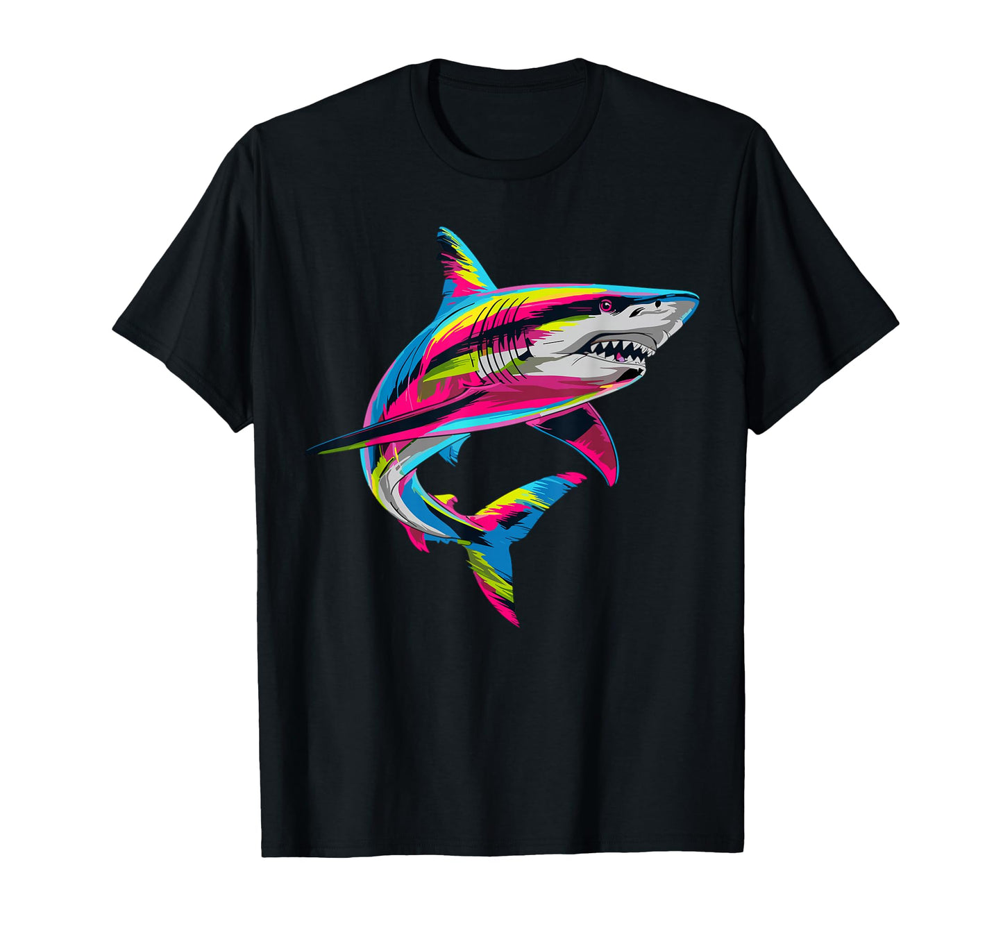 Shark Animal Biology Sea Colorful Shark Lover T-Shirt