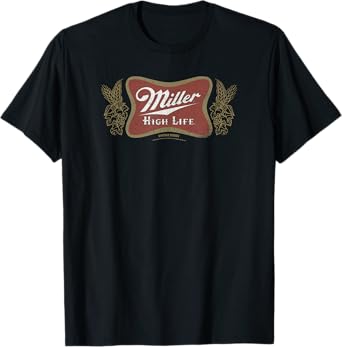 Coors Miller High Life Vintage Style Logo T-Shirt