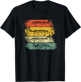 Retro distressed Sturgeon Beluga Grunge T-Shirt