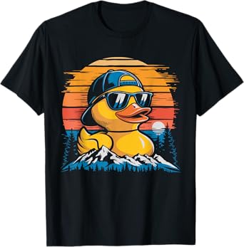 Funny Rubber Duck Costume For Men Cute Duckie T-Shirt