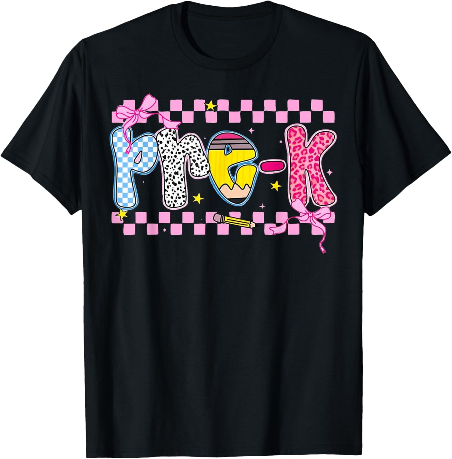 Pre k Cute Colorful School Design for Kids T-Shirt