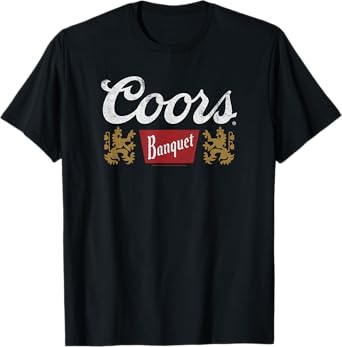 Coors Classic Banquet Beer Centered Logo T-Shirt